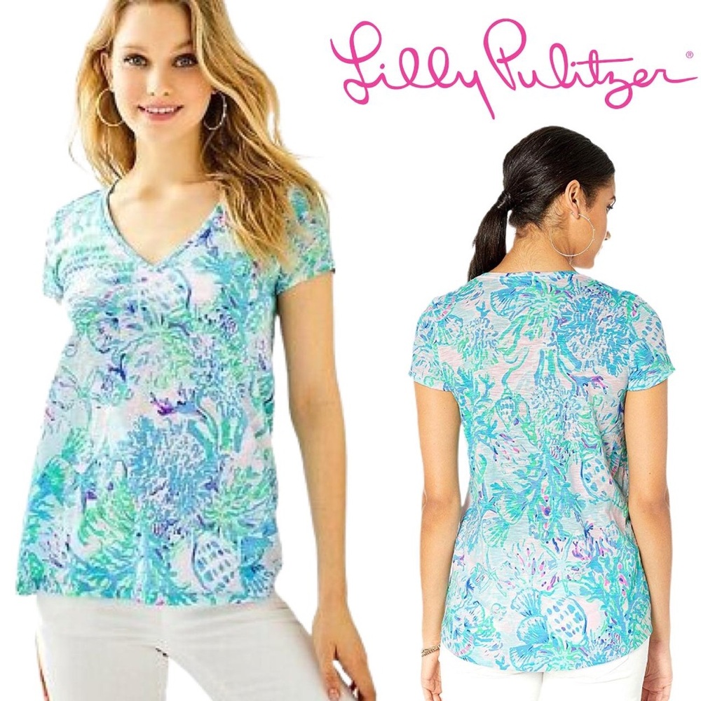 Lilly Pulitzer Etta Top Amethyst Tint Craysea